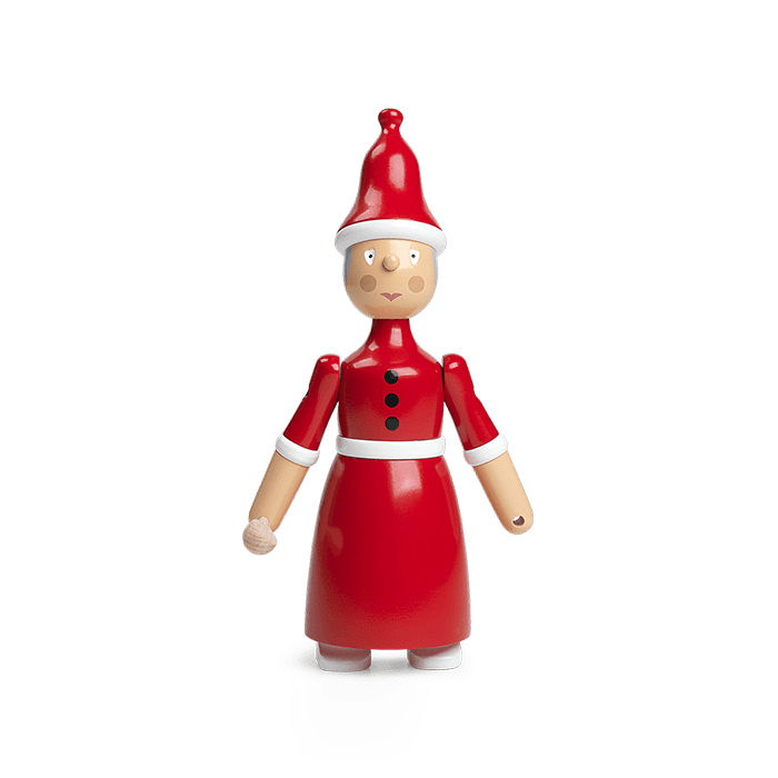 Kay Bojesen Santa Clara / Mrs Santa, Red/White, H: 7.7"