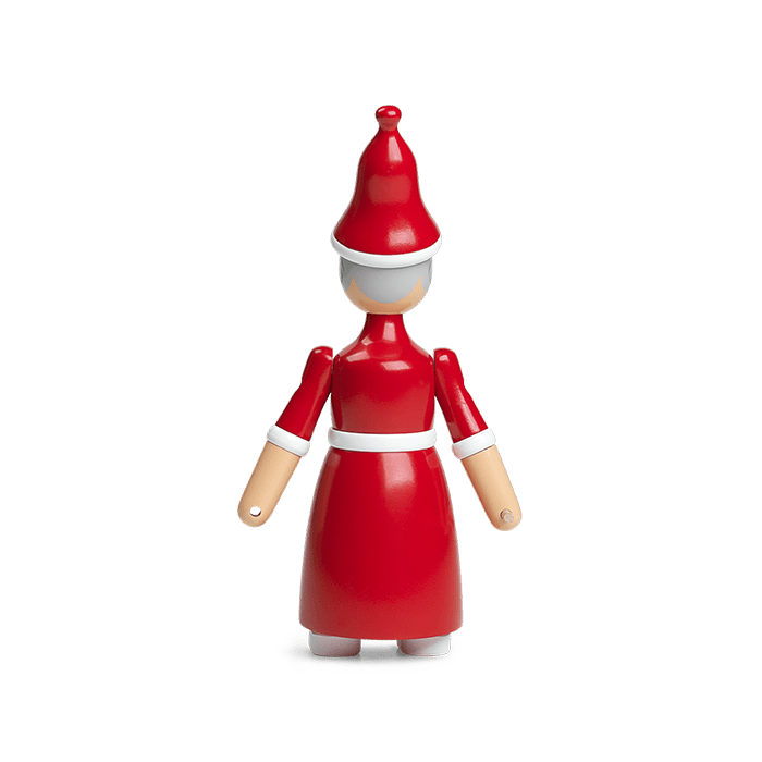 Kay Bojesen Santa Clara / Mrs Santa, Red/White, H: 7.7"
