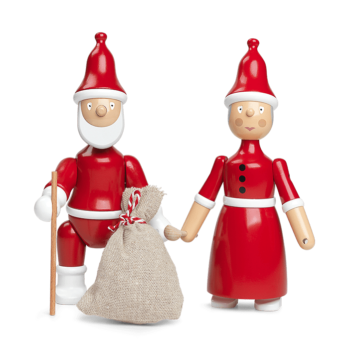 Kay Bojesen Santa Clara / Mrs Santa, Red/White, H: 7.7"