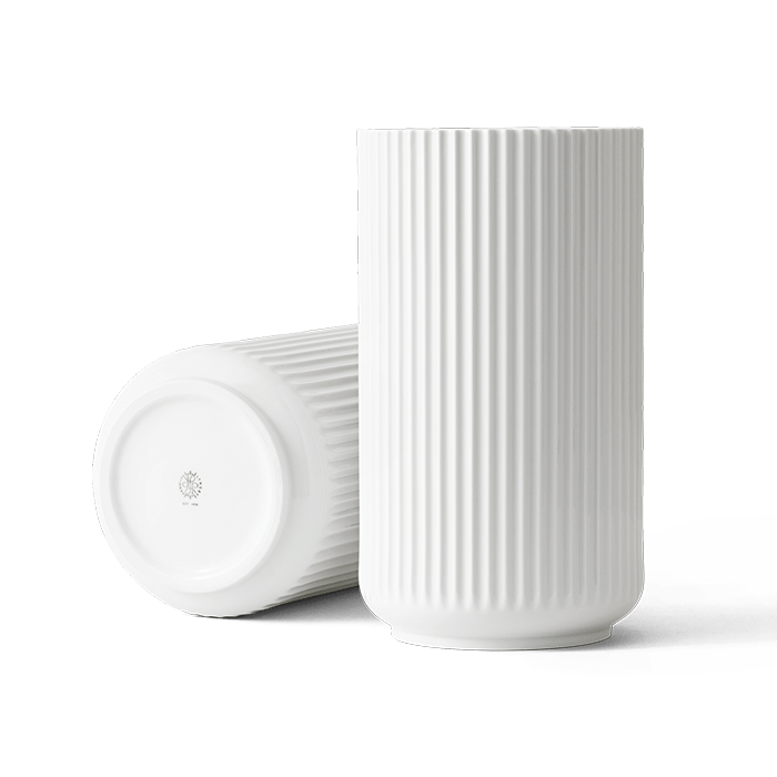 Lyngby Porcelæn Vase, White