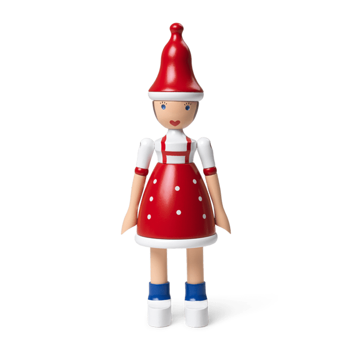 Kay Bojesen Christmas Lise, red/blue/white, H: 6.9"