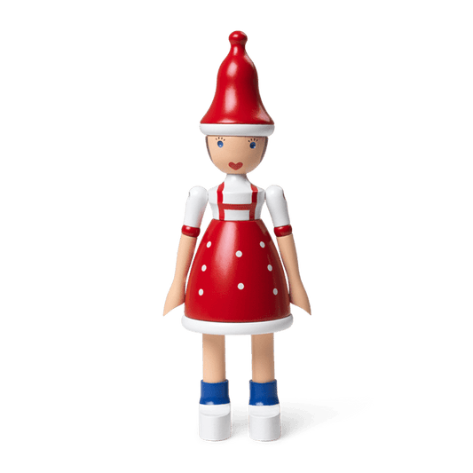 Kay Bojesen Christmas Lise, red/blue/white, H: 6.9"