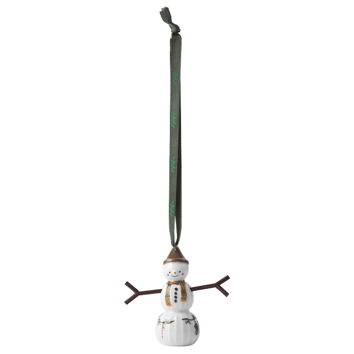 Kähler Hammershøi Christmas Hanging Snowboy, H: 2.8"