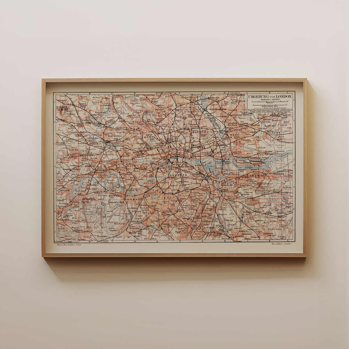 London - Vintage Map