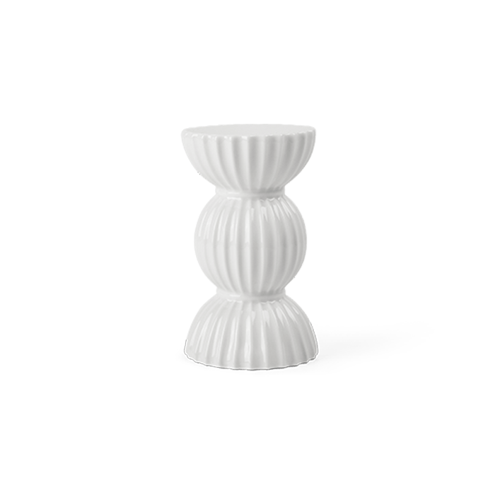 Lyngby Porcelæn Tura Candleholder, H: 4.9"