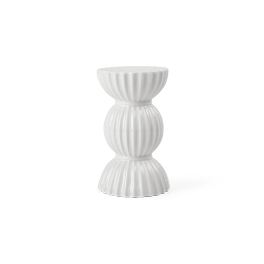 Lyngby Porcelæn Tura Candleholder, H: 4.9"