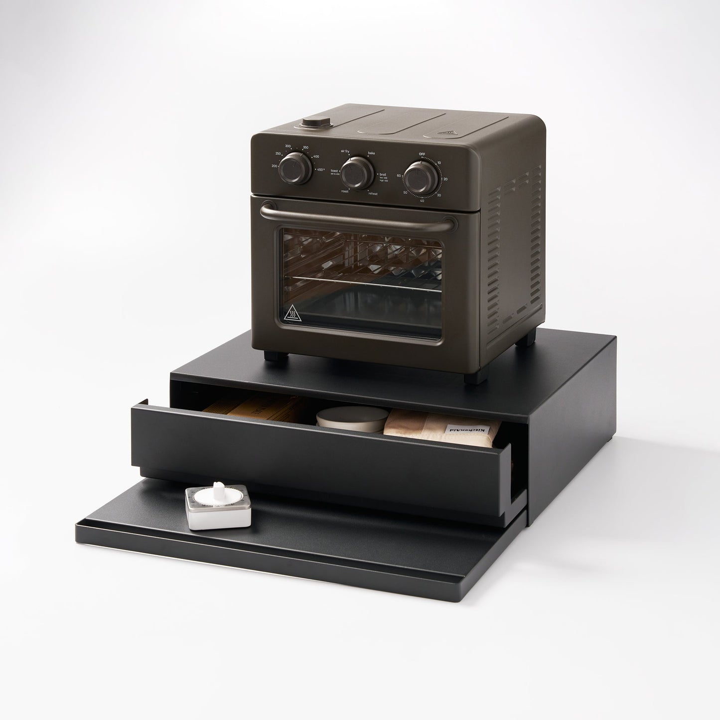 Yamazaki Home Countertop Drawer with Pull-Out Shelf