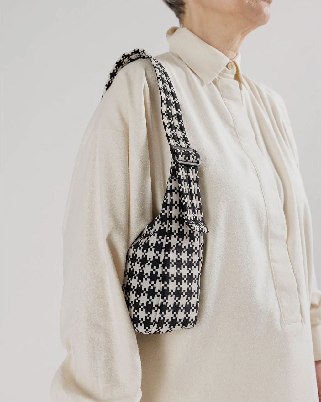 | Black and White Pixel Gingham