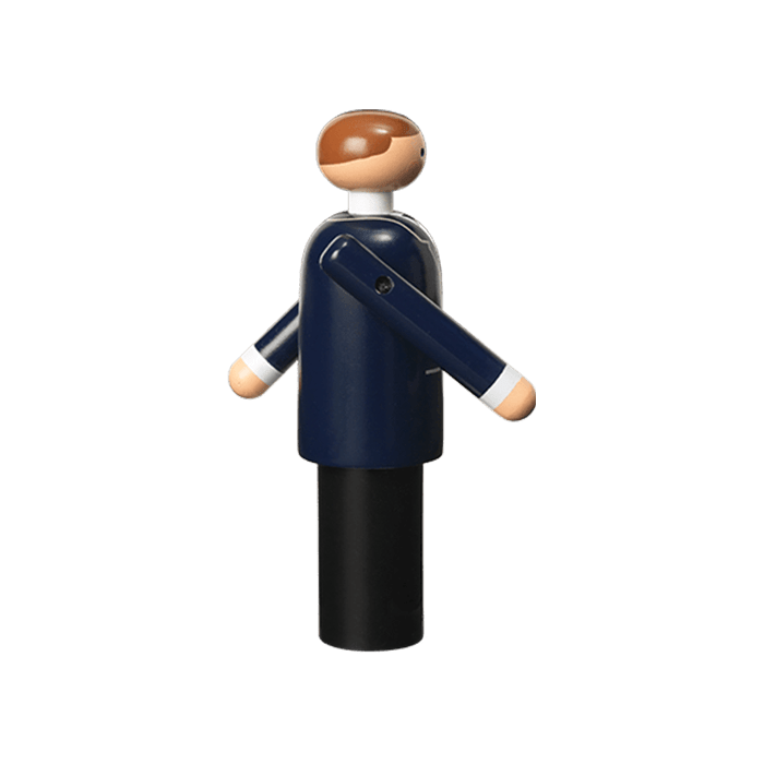 Kay Bojesen Groom, Blue/Black/White