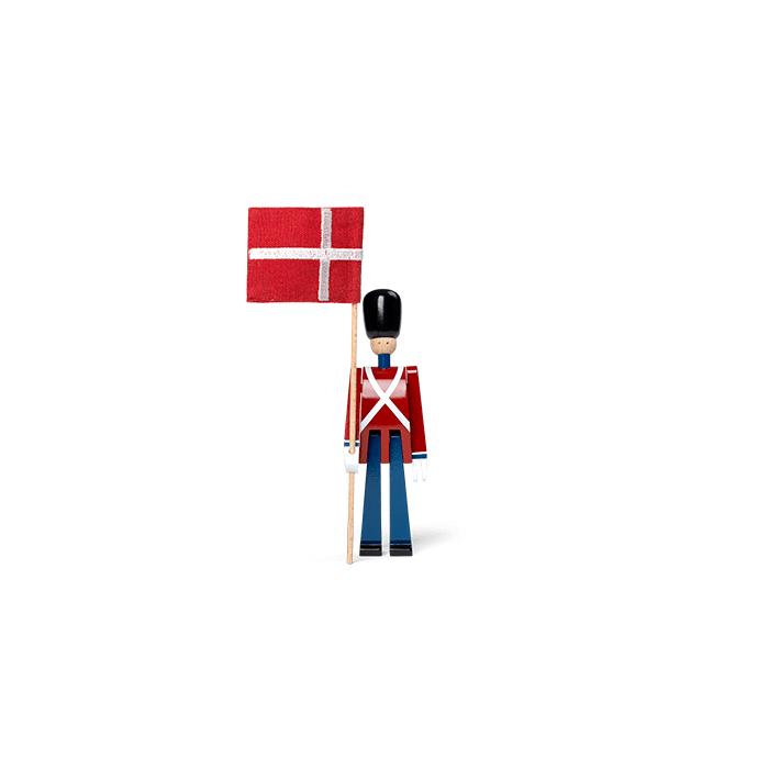 Kay Bojesen Standard-Bearer, Red/Blue/White