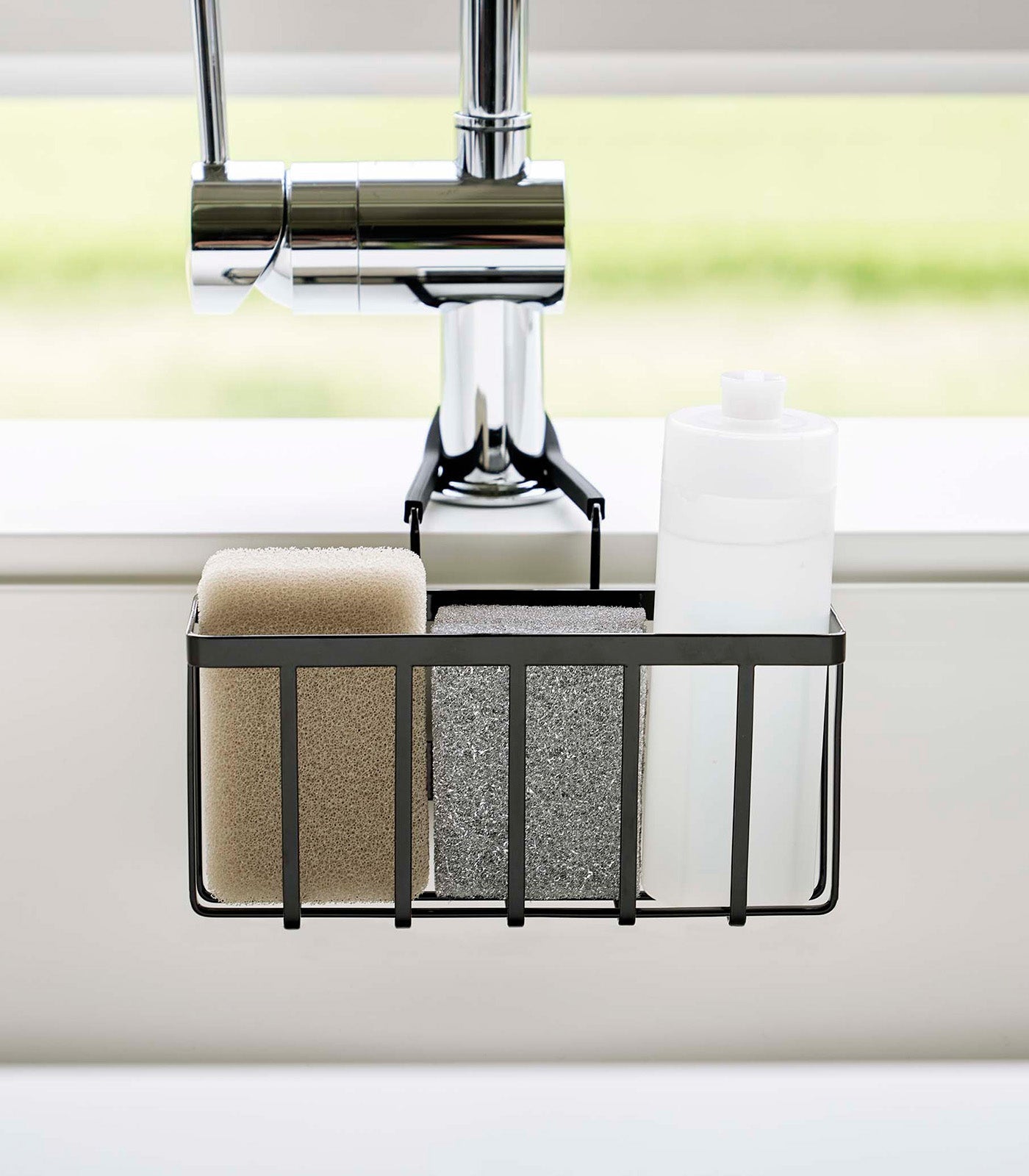 Yamazaki Home Faucet-Hanging Sponge Caddy