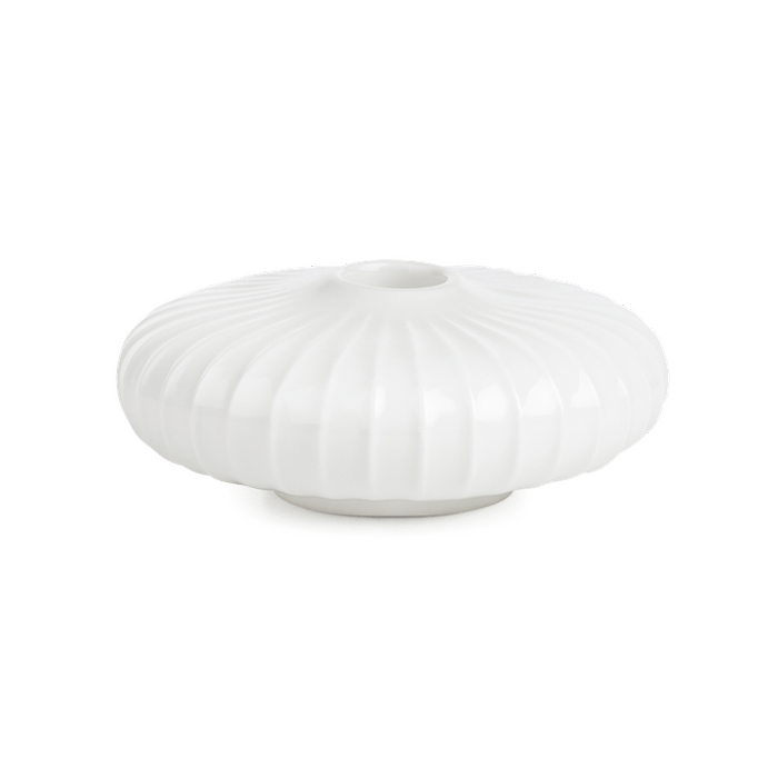 Kähler Hammershøi Candleholder Round, White
