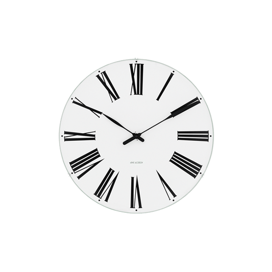 Arne Jacobsen Roman Wall Clock, Small, Ø: 6.3"