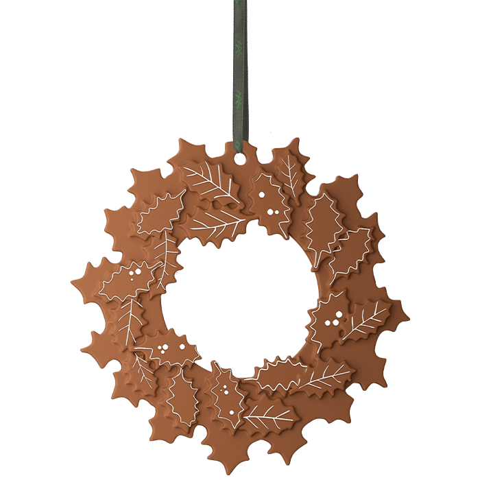 Kähler Gingerbread Garland, Brown, Ø: 7.3"
