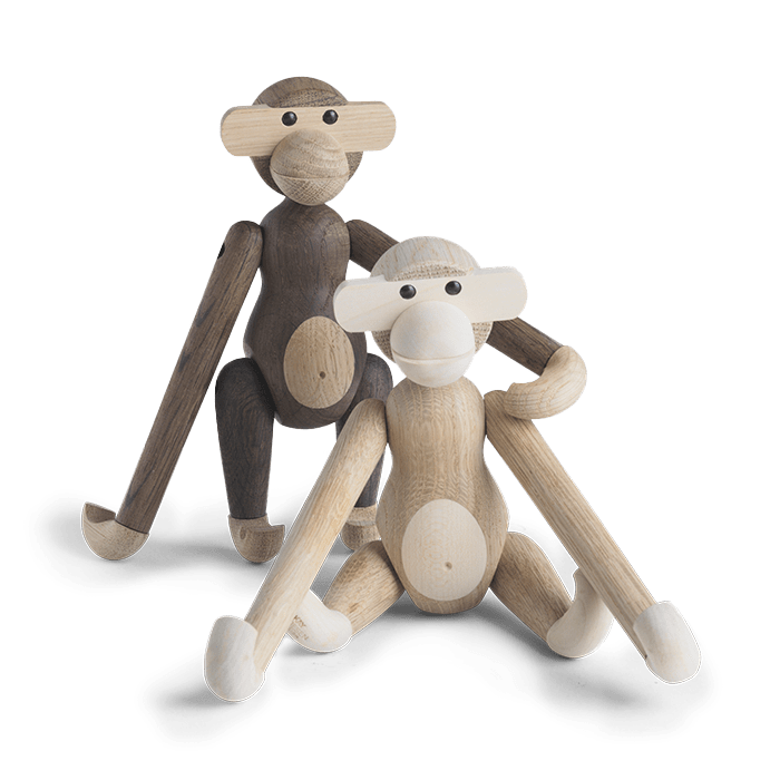 Kay Bojesen Monkey, Oak/Maple, Small