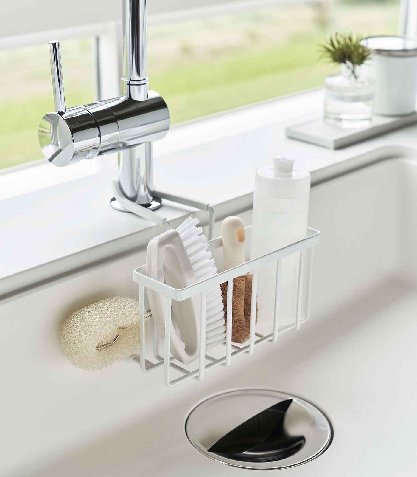 Yamazaki Home Faucet-Hanging Sponge Caddy