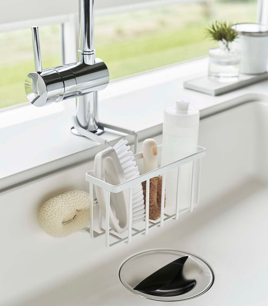 Yamazaki Home Faucet-Hanging Sponge Caddy