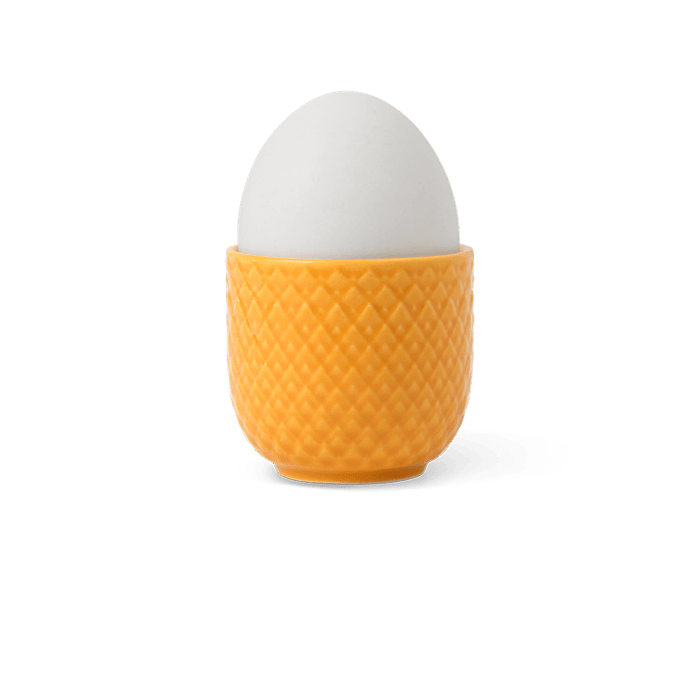 Lyngby Porcelæn Rhombe Color Egg Cup, H: 1.8"