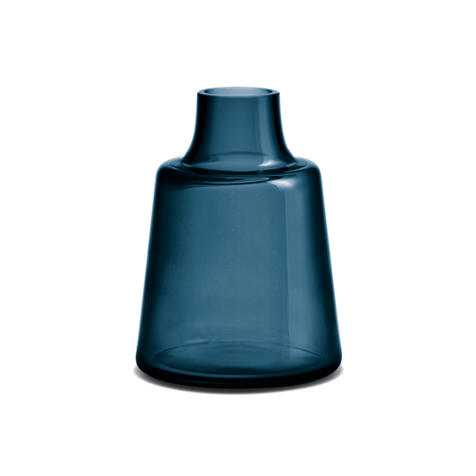 Holmegaard Flora Vase, Dark Blue, H: 9.4"