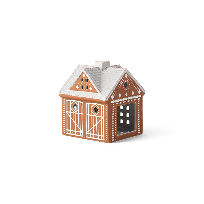 Kähler Gingerbread Lighthouse Christmas Stable, H: 4.5"