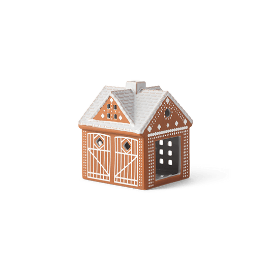 Kähler Gingerbread Lighthouse Christmas Stable, H: 4.5"