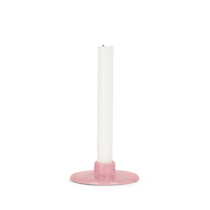 Lyngby Porcelæn Rhombe Color Candleholder, Ø: 4.1"