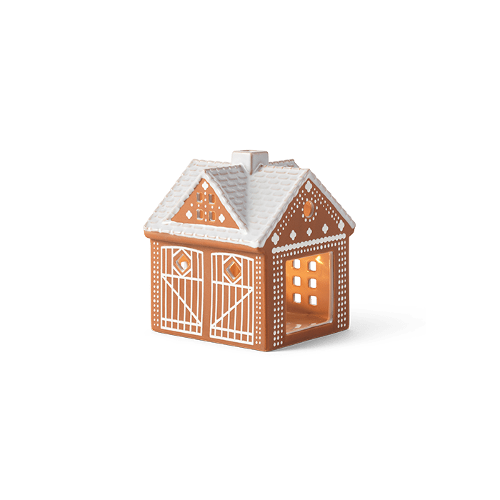 Kähler Gingerbread Lighthouse Christmas Stable, H: 4.5"
