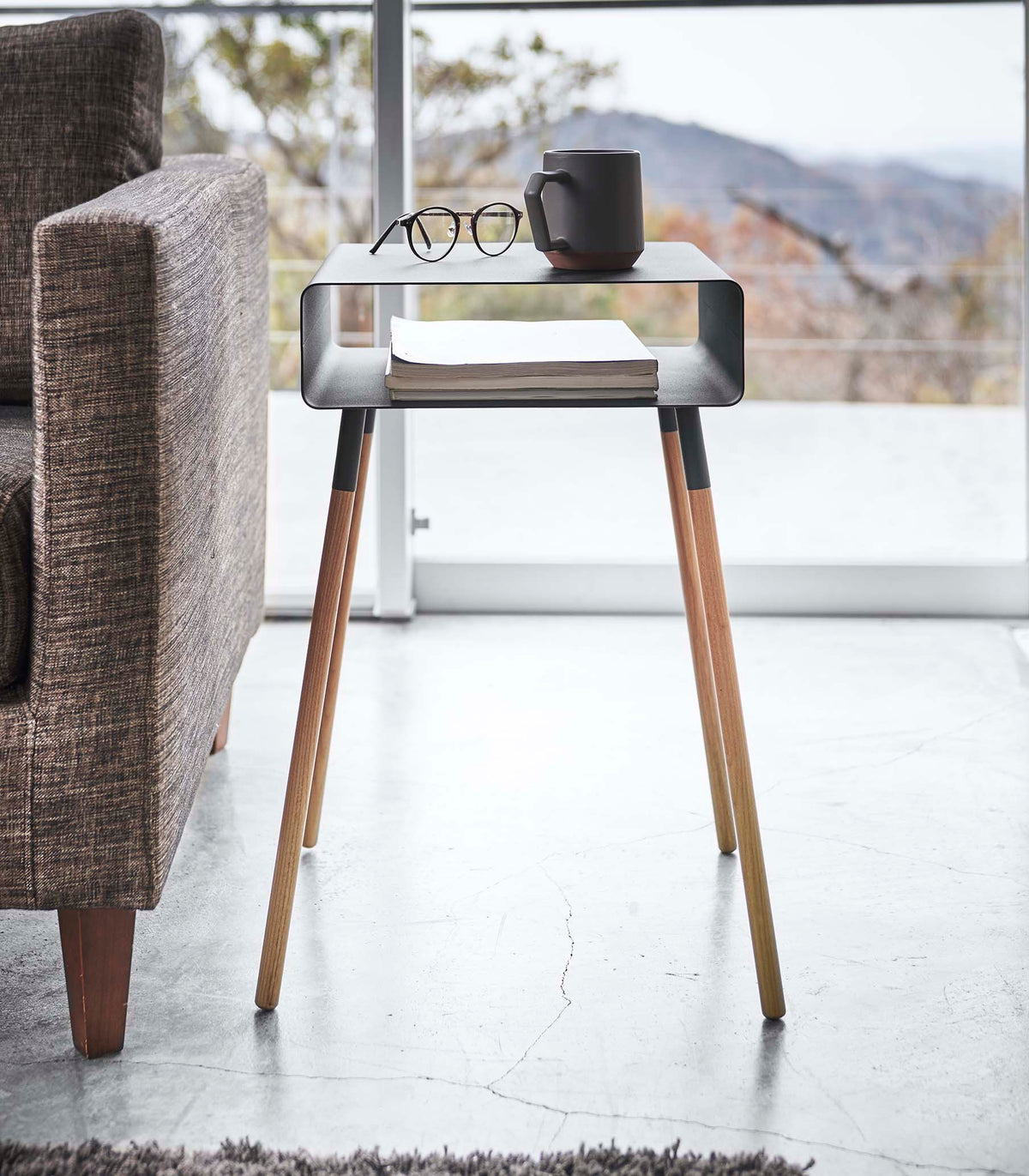 Storage Table - Tall (23" H)  - Steel + Wood
