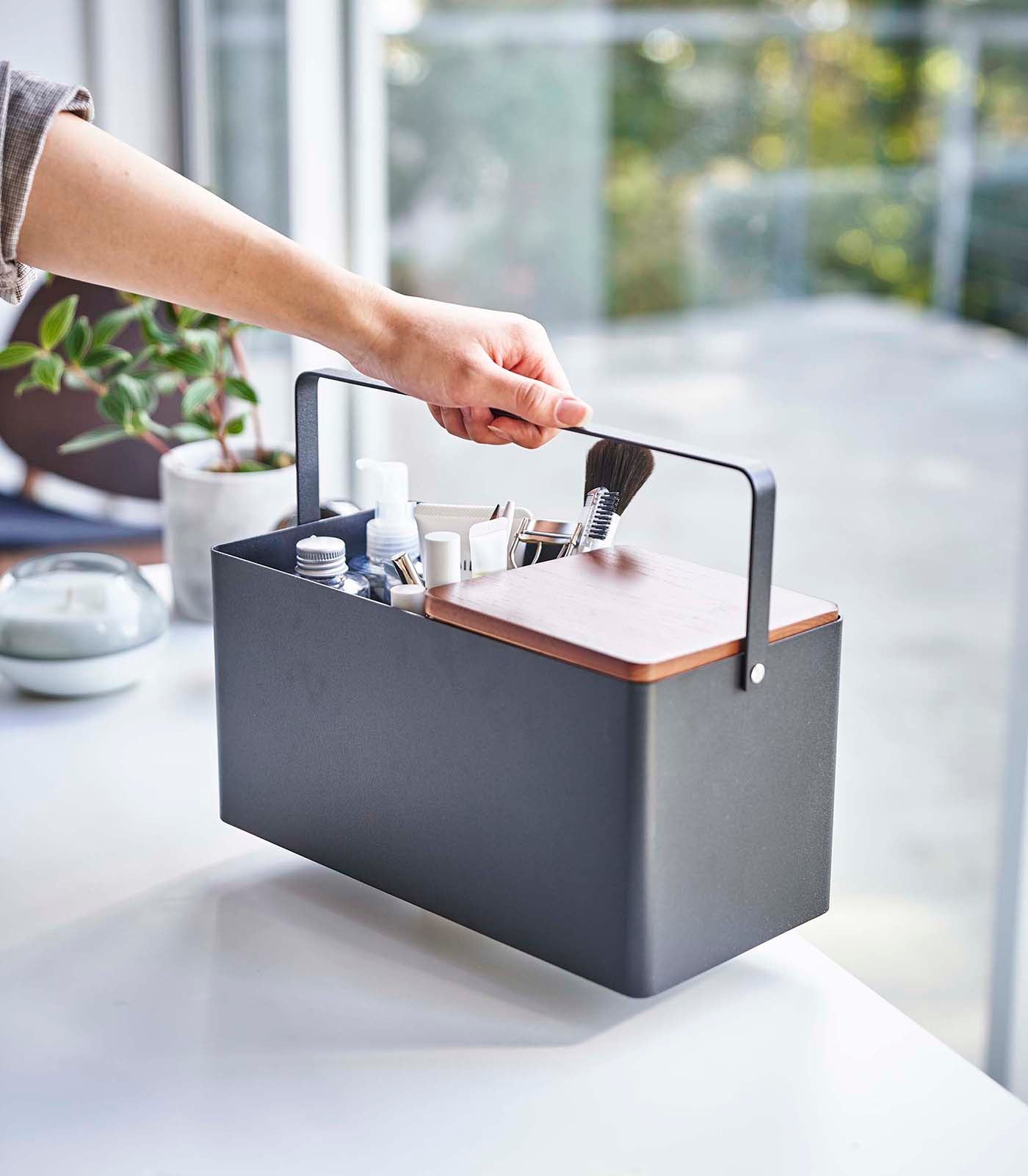 Yamazaki Home Makeup Organizer with Mirror