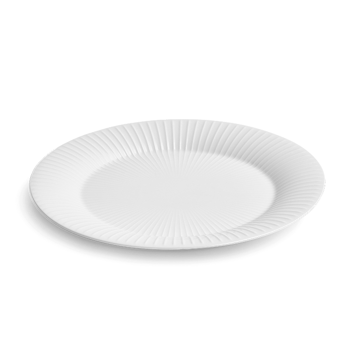 Kähler Hammershøi Oval Serving Dish, White, W: 11.2"