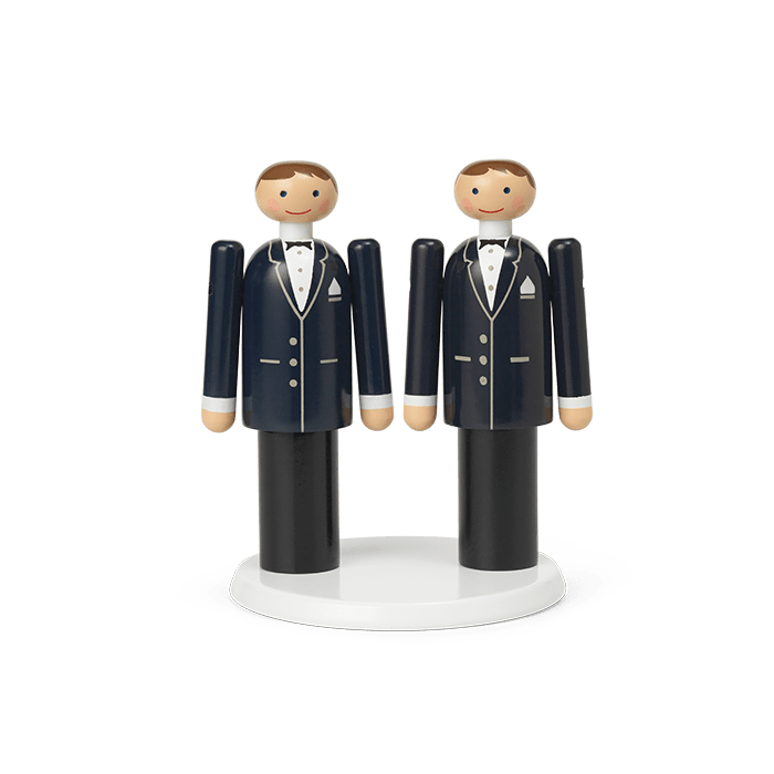 Kay Bojesen Platform for the Mini Bridal Couple, White, Ø: 3.9"