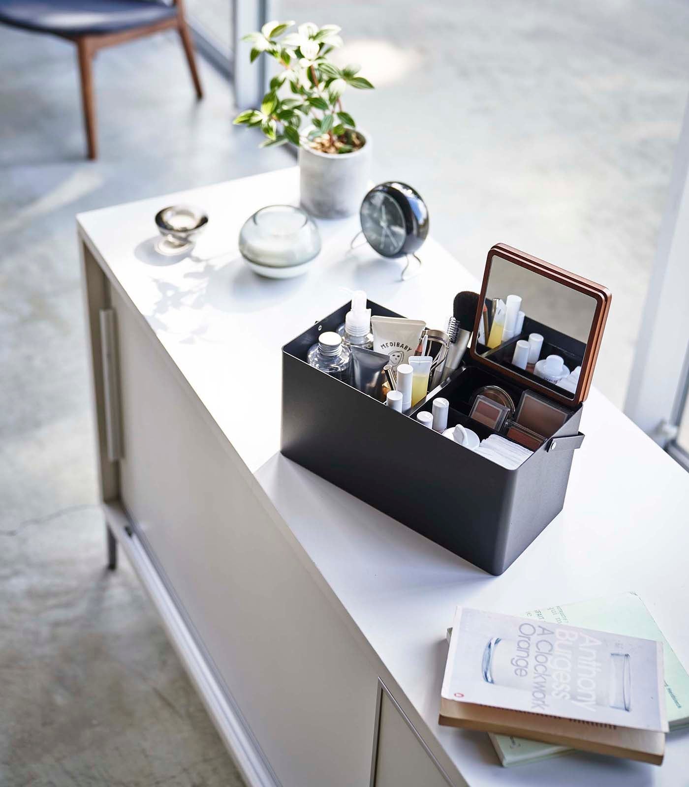 Yamazaki Home Makeup Organizer with Mirror