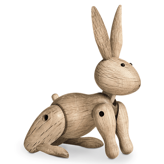 Kay Bojesen Rabbit, Oak, H: 6.3"