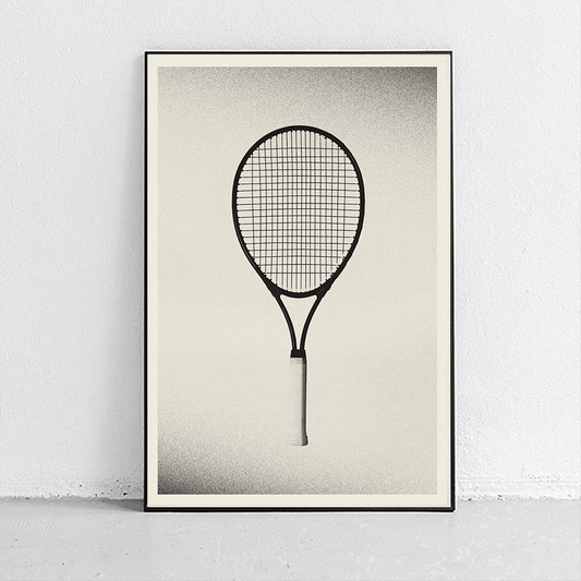 Sandgrain Studio Tennis Racket Art Print
