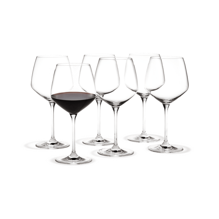 Holmegaard Perfection Burgundy Glass, Clear, 20 Oz, 6 Pcs.