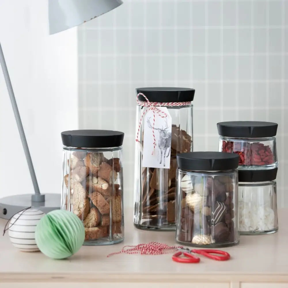 Rosendahl Grand Cru Storage Jar, Black