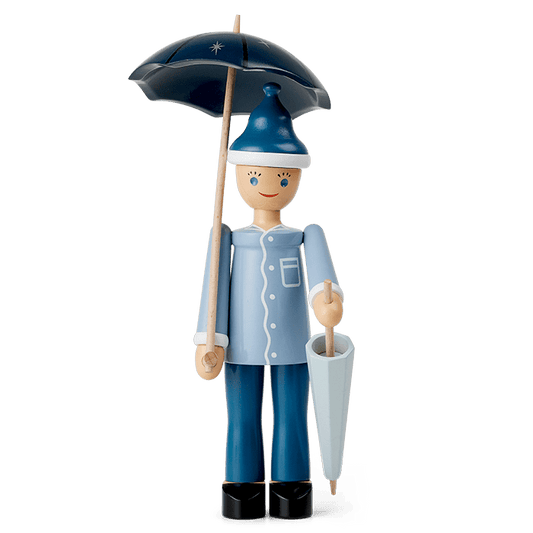 Kay Bojesen Sandman, Blue/Light Blue, H: 8.3"