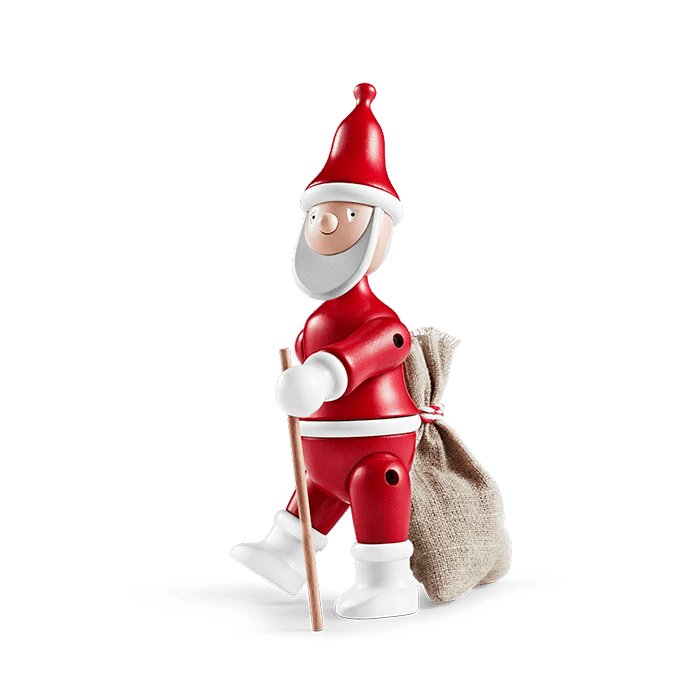 Kay Bojesen Santa Claus, Red/White, H: 7.7"