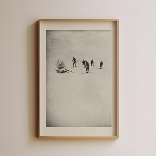Sandgrain Studio Ski - Friends Art Print