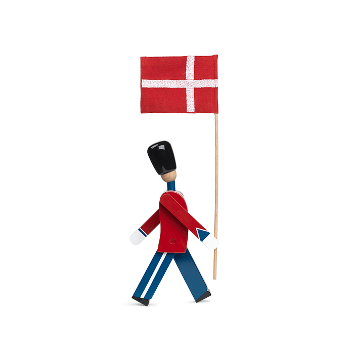 Kay Bojesen Standard-Bearer, Red/Blue/White