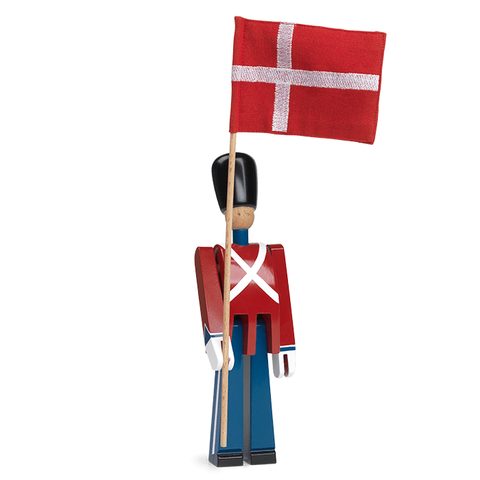 Kay Bojesen Standard-Bearer, Red/Blue/White