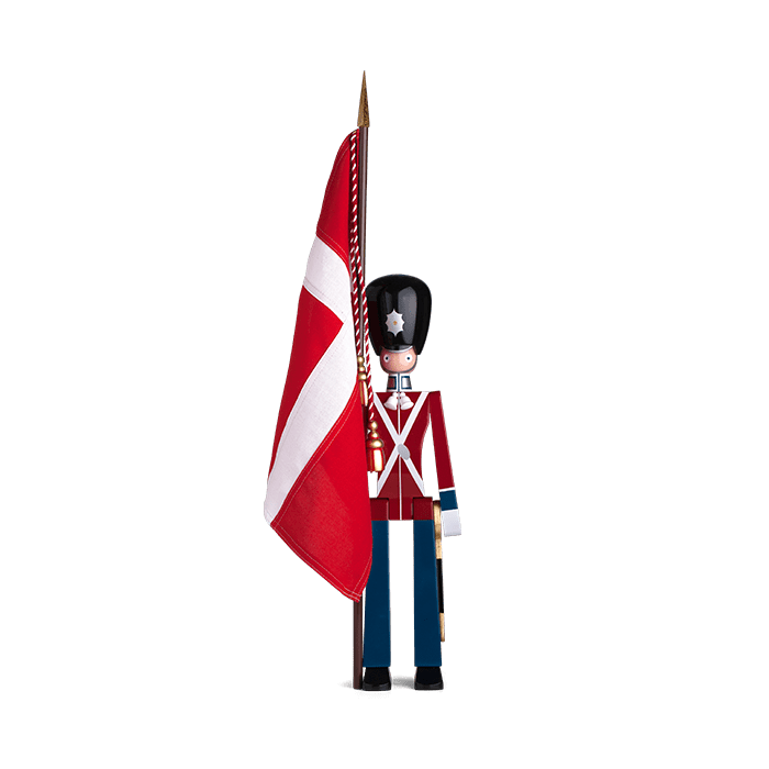 Kay Bojesen Standard-Bearer, Red/Blue/White