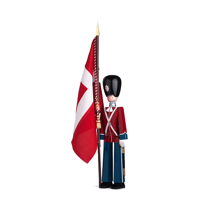 Kay Bojesen Standard-Bearer, Red/Blue/White