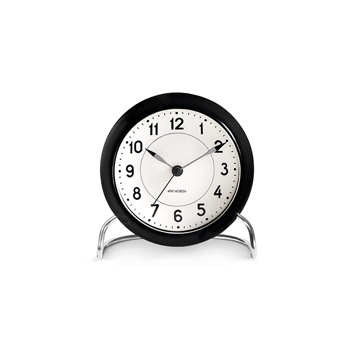 Arne Jacobsen Station Table Clock, H: 4.7"