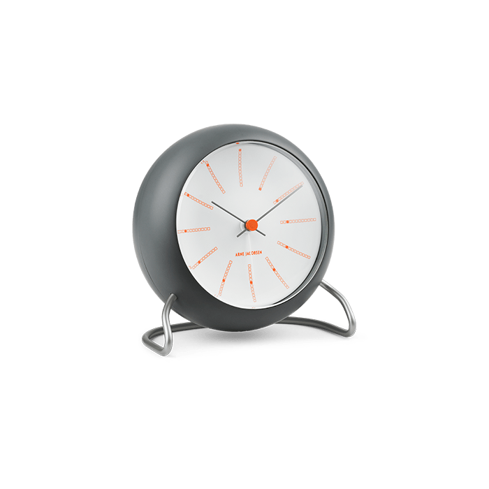 Arne Jacobsen Bankers Table Clock, Ø: 4.3"