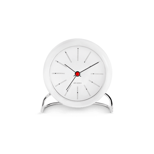 Arne Jacobsen Bankers Table Clock, Ø: 4.3"