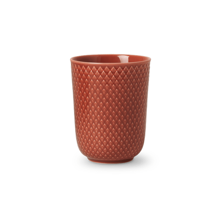 Lyngby Porcelæn Rhombe Color Mug, Terracotta, 11.2 Oz