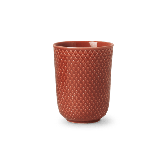 Lyngby Porcelæn Rhombe Color Mug, Terracotta, 11.2 Oz