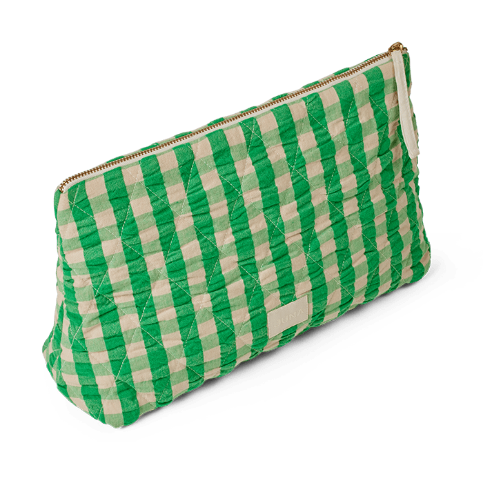 JUNA Karla Toiletry Bag, Green/Sand