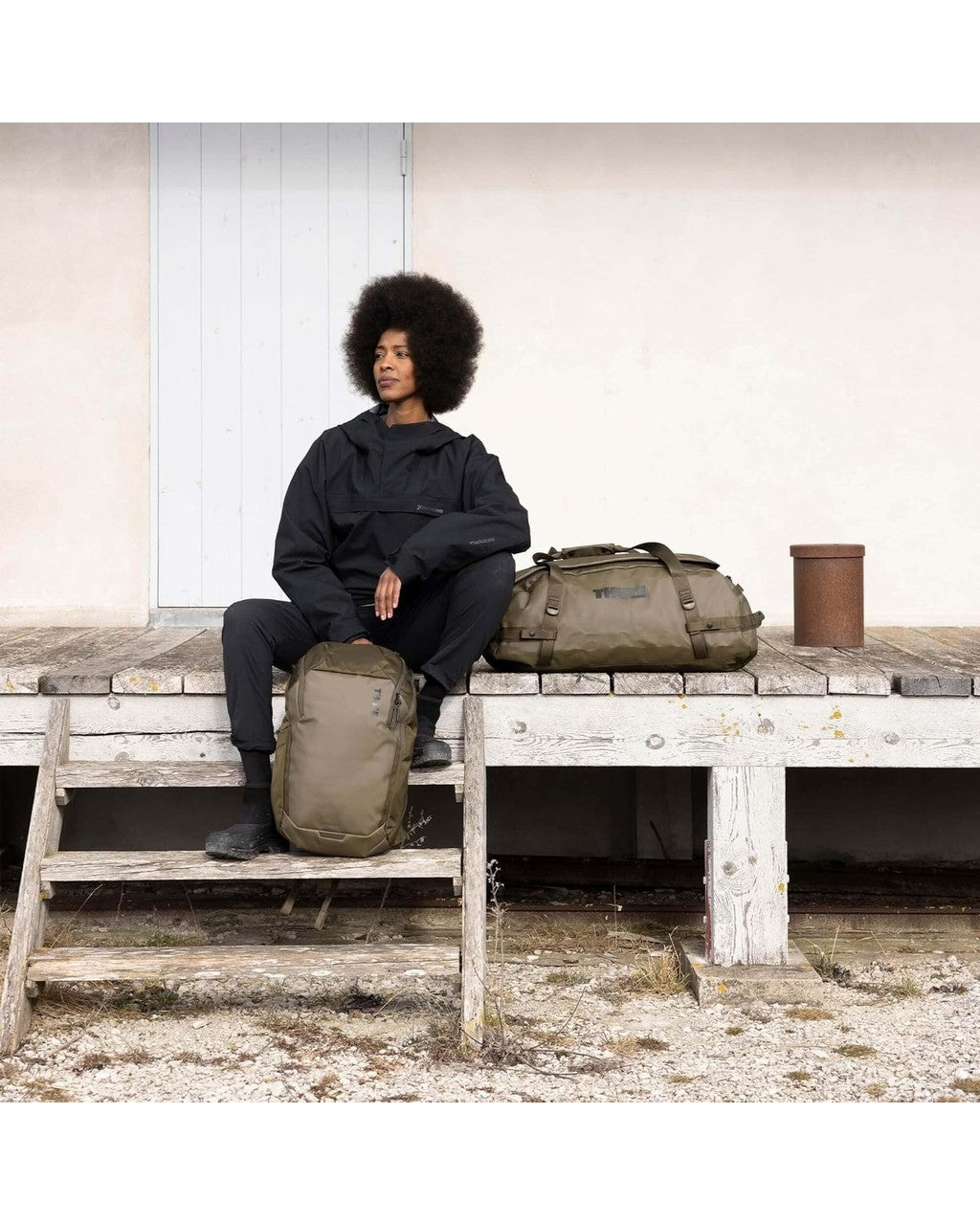 Thule Chasm Duffel Bag || color: Deep Khaki + size: 70L 